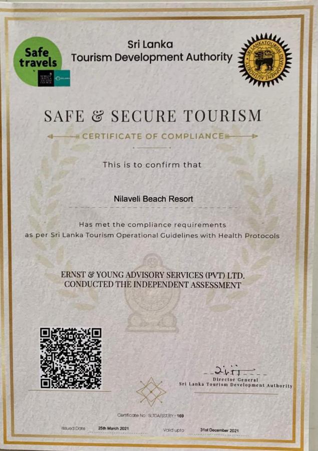 Nilaveli Beach Resort - Level 1 Certified Екстериор снимка